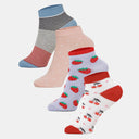 Bodycare Girls Ankle Length Socks Purple