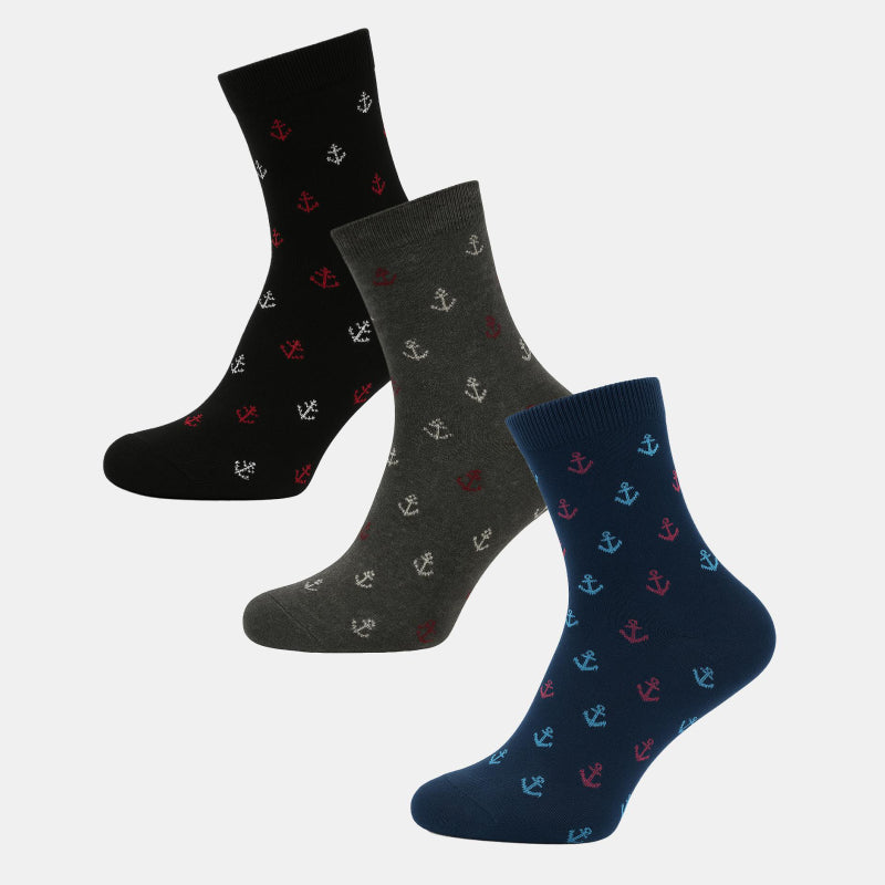 Men Cotton Blend Socks Pack of 3 - Bodycare