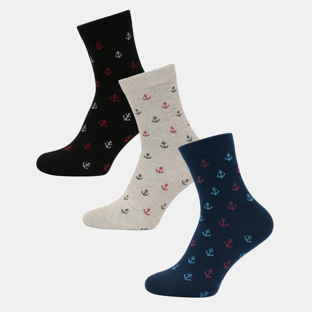 Men Cotton Blend Socks Pack of 3 - Bodycare