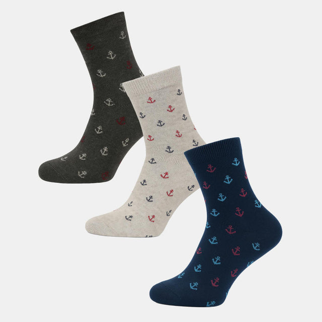 Men Cotton Blend Socks Pack of 3 - Bodycare