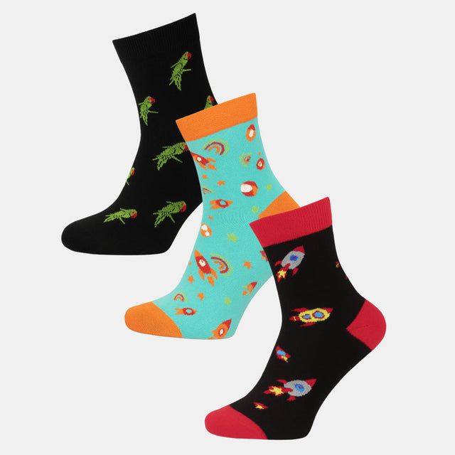 Men Cotton Blend Socks Pack of 3 - Bodycare