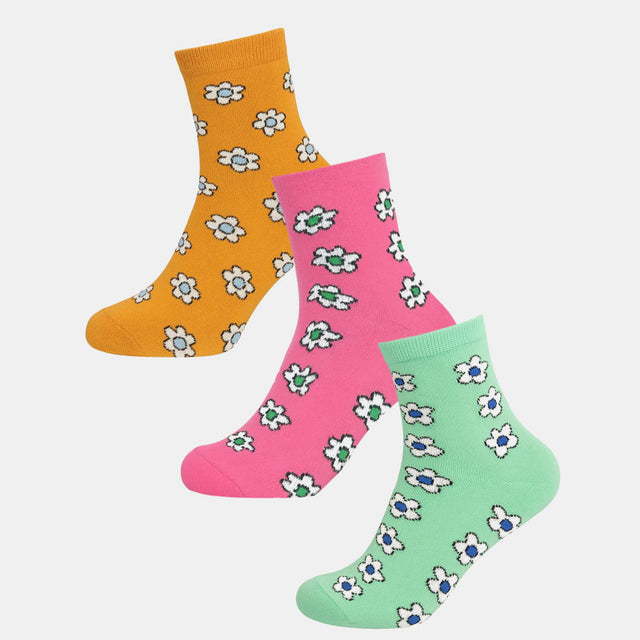 Women Cotton Blend Socks Pack of 3 - Bodycare