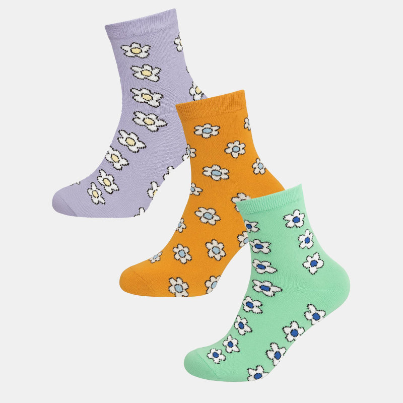 Women Cotton Blend Socks Pack of 3 - Bodycare