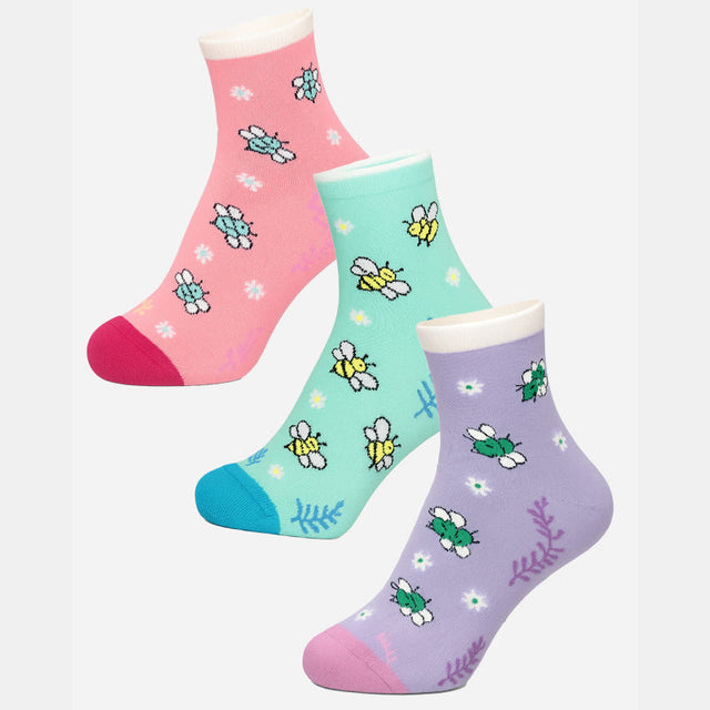 Women Cotton Blend Socks Pack of 3 - Bodycare
