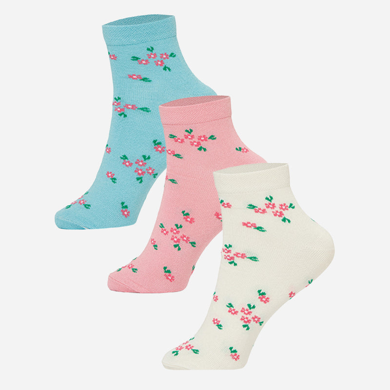 Women Cotton Blend Socks Pack of 3 - Bodycare