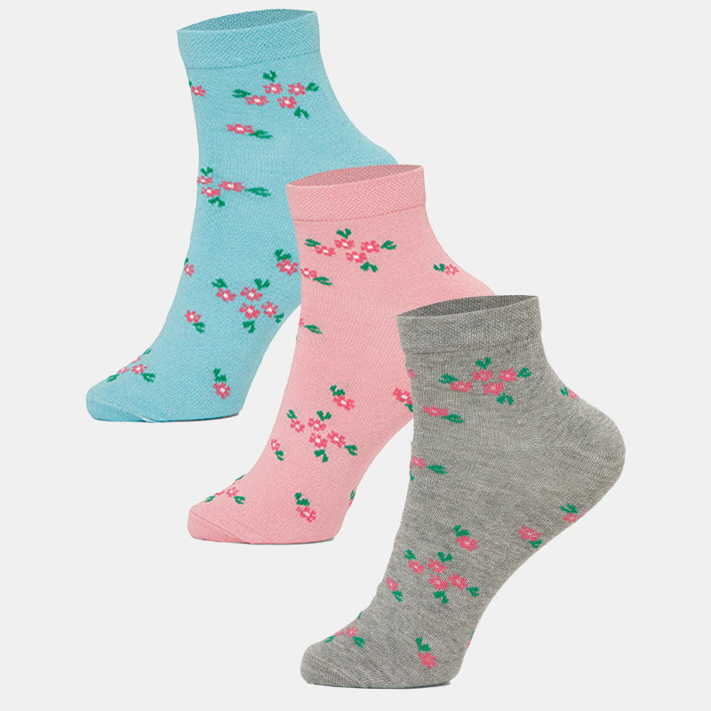 Women Cotton Blend Socks Pack of 3 - Bodycare