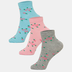 Women Cotton Blend Socks Pack of 3 - Bodycare