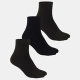 Women Ankle Length Cotton Blend Socks Pack of 3 - Bodycare