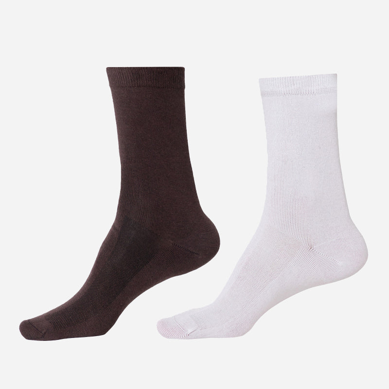 Men Diabetic Cotton Crew Length Socks Antibacterial Pack of 2 - Bodycare