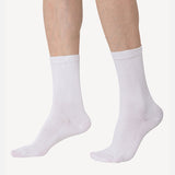 Men Diabetic Cotton Crew Length Socks Antibacterial Pack of 2