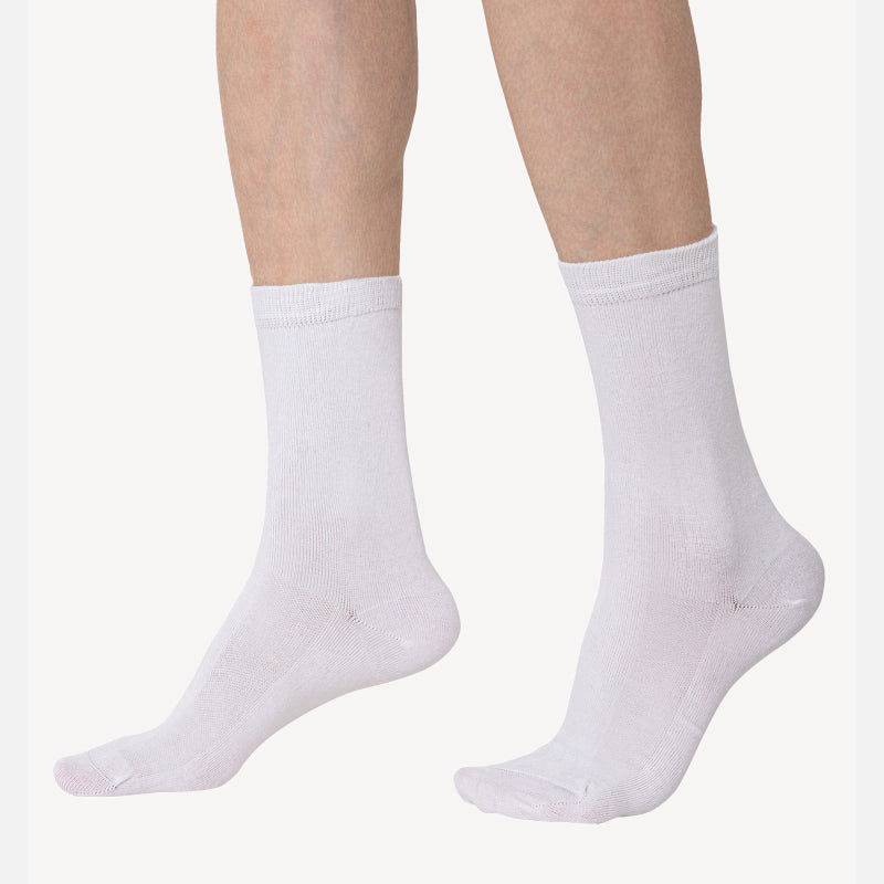 Men Diabetic Cotton Crew Length Socks Antibacterial Pack of 2