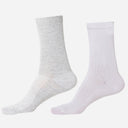 Men Diabetic Cotton Crew Length Socks Antibacterial Pack of 2 - Bodycare