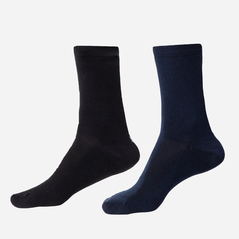 Men Diabetic Cotton Crew Length Socks Antibacterial Pack of 2 - Bodycare