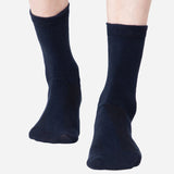 Men Diabetic Cotton Crew Length Socks Antibacterial Pack of 2