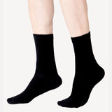 Men Diabetic Cotton Crew Length Socks Antibacterial Pack of 2