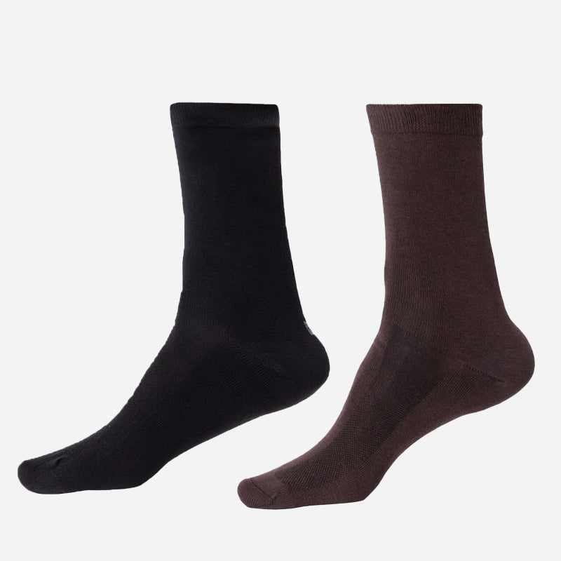 Men Diabetic Cotton Crew Length Socks Antibacterial Pack of 2 - Bodycare