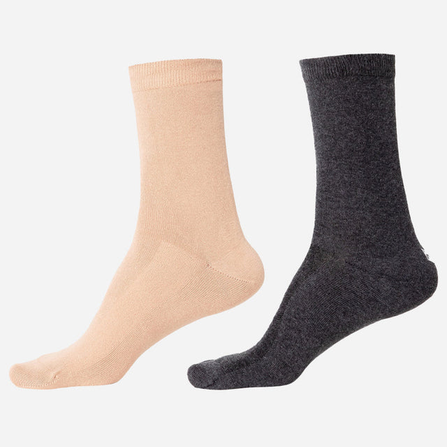 Men Diabetic Cotton Crew Length Socks Antibacterial Pack of 2 - Bodycare