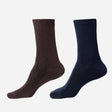 Men Diabetic Cotton Crew Length Socks Antibacterial Pack of 2 - Bodycare