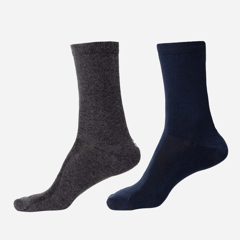 Men Diabetic Cotton Crew Length Socks Antibacterial Pack of 2 - Bodycare