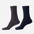 Men Diabetic Cotton Crew Length Socks Antibacterial Pack of 2 - Bodycare