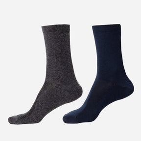 Men Diabetic Cotton Crew Length Socks Antibacterial Pack of 2 - Bodycare