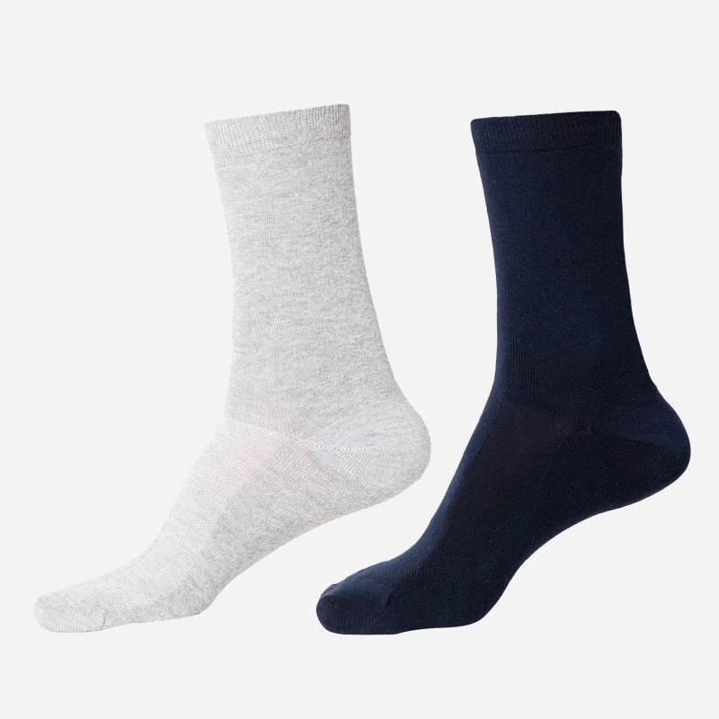 Men Diabetic Cotton Crew Length Socks Antibacterial Pack of 2 - Bodycare