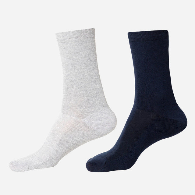 Men Diabetic Cotton Crew Length Socks Antibacterial Pack of 2 - Bodycare