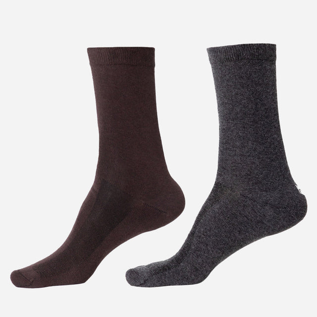 Men Diabetic Cotton Crew Length Socks Antibacterial Pack of 2 - Bodycare