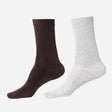 Men Diabetic Cotton Crew Length Socks Antibacterial Pack of 2 - Bodycare