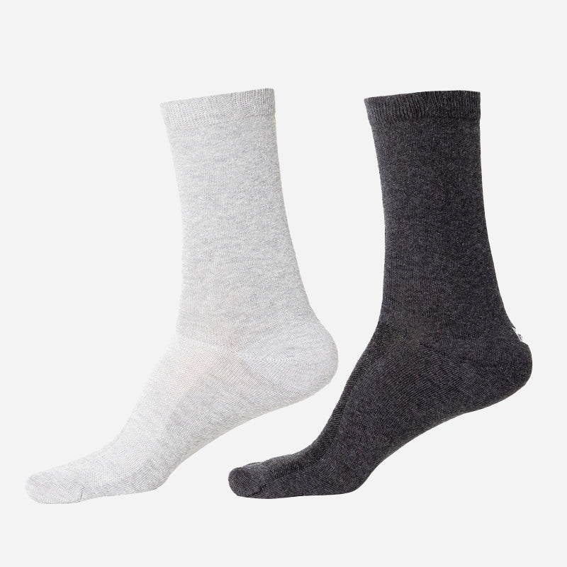 Men Diabetic Cotton Crew Length Socks Antibacterial Pack of 2 - Bodycare