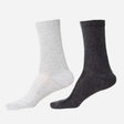 Men Diabetic Cotton Crew Length Socks Antibacterial Pack of 2 - Bodycare