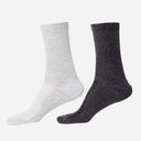 Men Diabetic Cotton Crew Length Socks Antibacterial Pack of 2 - Bodycare