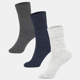 Women Crew Length Cotton Blend Socks Pack of 3 - Bodycare