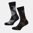Men Cotton Blend Socks Crew Length Pack of 2 - Bodycare
