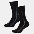 Men Cotton Blend Socks Crew Length Pack of 2 - Bodycare