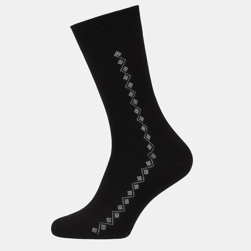 Men Cotton Blend Socks Crew Length Pack of 2 - Bodycare