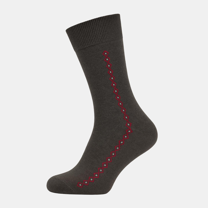 Men Cotton Blend Socks Crew Length Pack of 2 - Bodycare