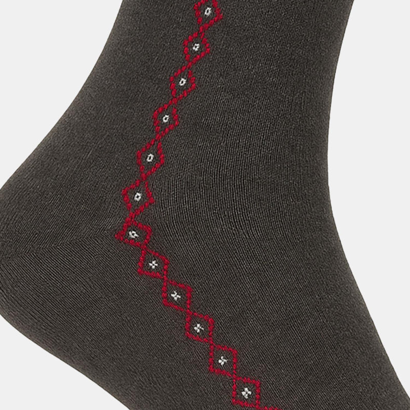 Men Cotton Blend Socks Crew Length Pack of 2 - Bodycare