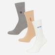 Men Cotton Blend Socks Crew Length Pack of 3 - Bodycare