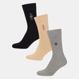 Men Cotton Blend Socks Crew Length Pack of 3 - Bodycare