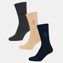 Men Cotton Blend Socks Crew Length Pack of 3 - Bodycare