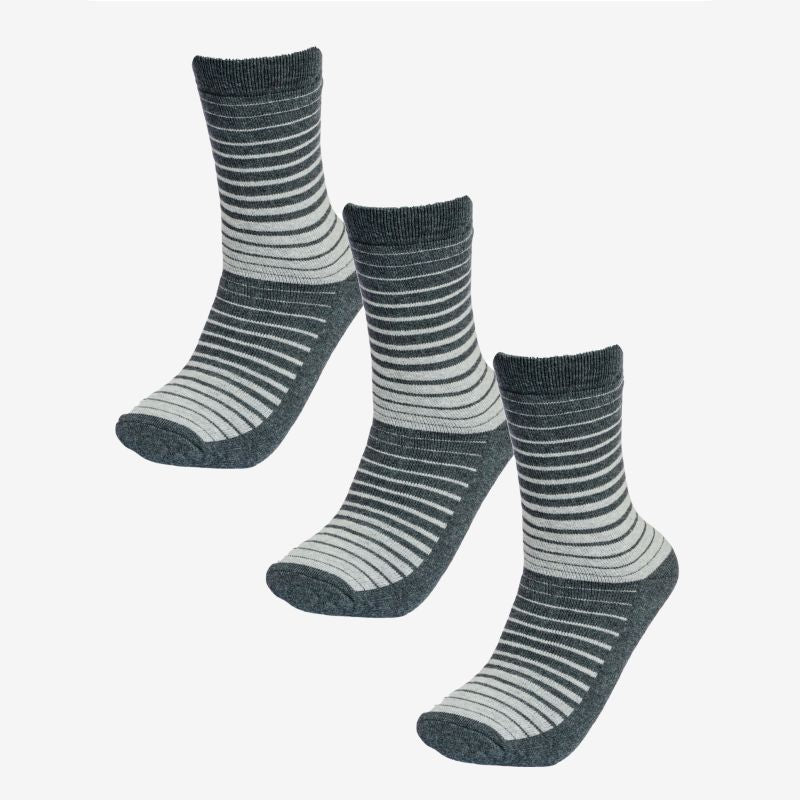 Bodycare Mens Mid Calf Length Striped Socks Pack Of 3