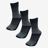 Bodycare Mens Mid Calf Length Striped Socks Pack Of 3