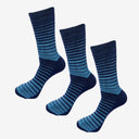 Bodycare Mens Mid Calf Length Striped Socks Pack Of 3