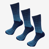 Bodycare Mens Mid Calf Length Striped Socks Pack Of 3