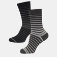 Men Cotton Blend Socks Crew Length Pack of 2 - Bodycare
