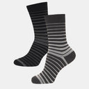 Men Cotton Blend Socks Crew Length Pack of 2 - Bodycare
