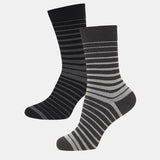 Men Cotton Blend Socks Crew Length Pack of 2 - Bodycare