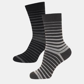 Men Cotton Blend Socks Crew Length Pack of 2 - Bodycare