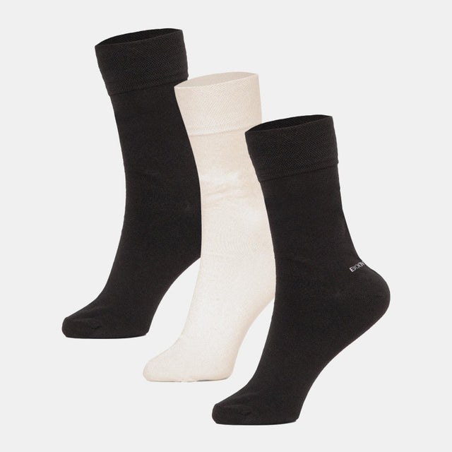 Men Cotton Blend Socks Crew Length Pack of 3 - Bodycare
